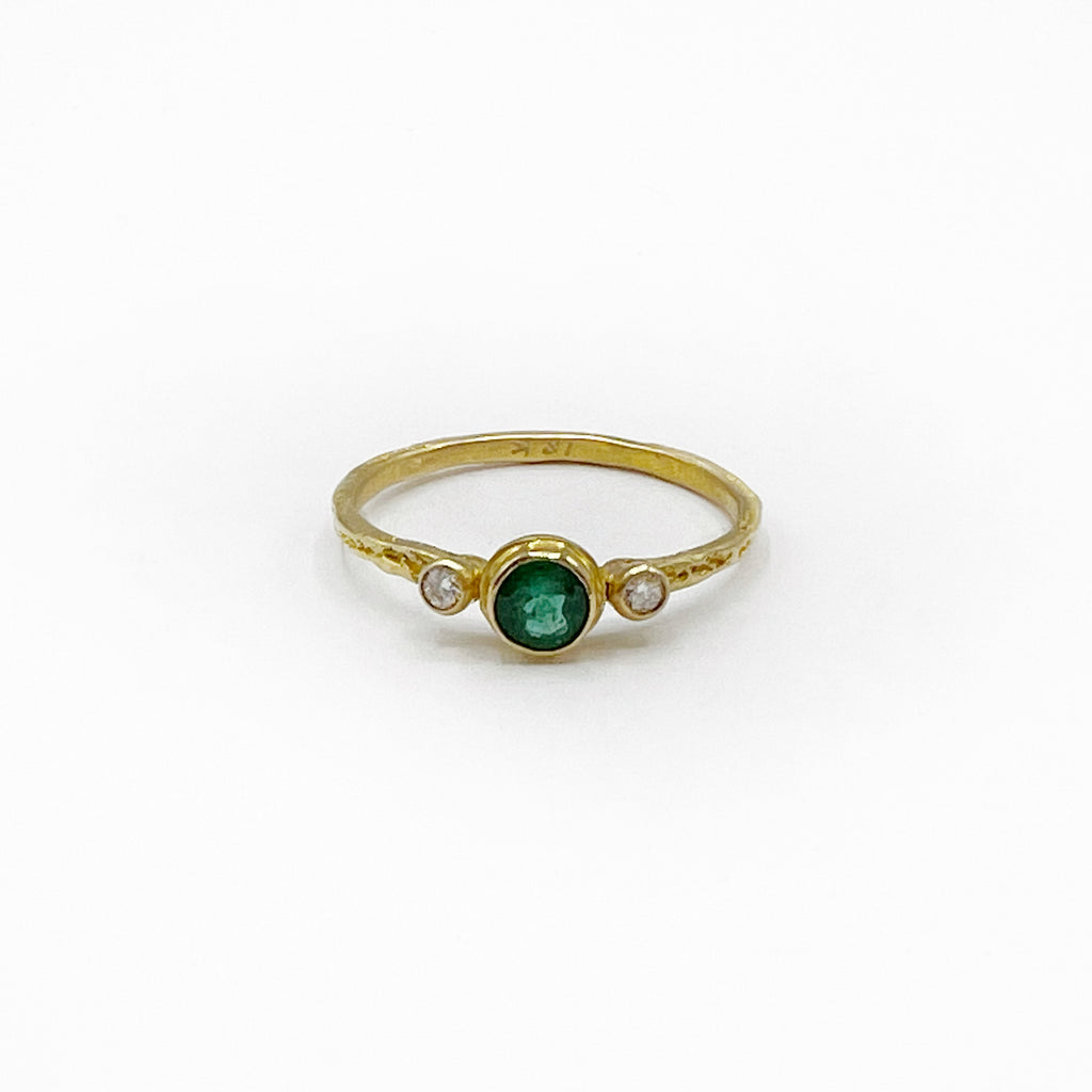Majestic Emerald and Diamond Ring