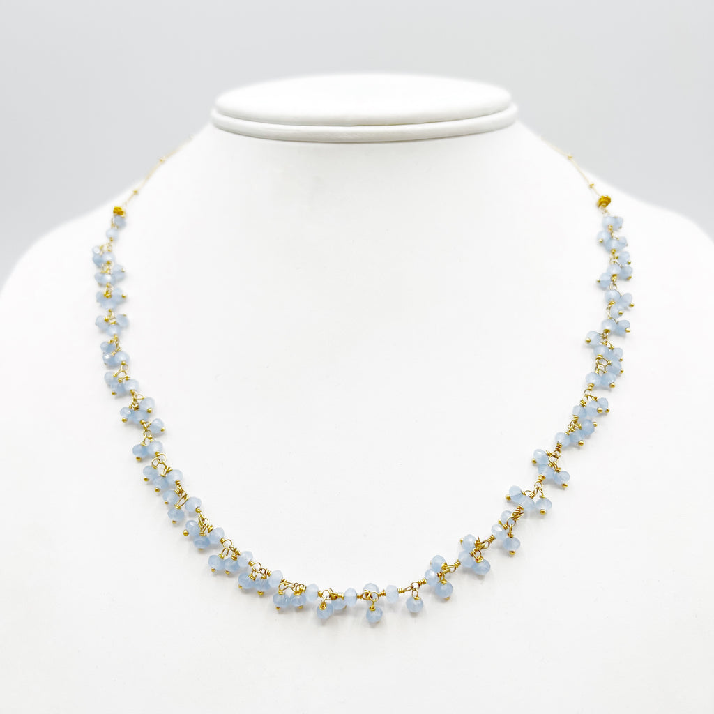 Chalcedony Droplets Necklace