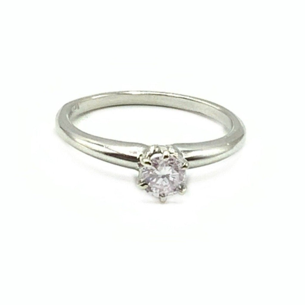 Classic Icy White Gold and Solitaire Diamond