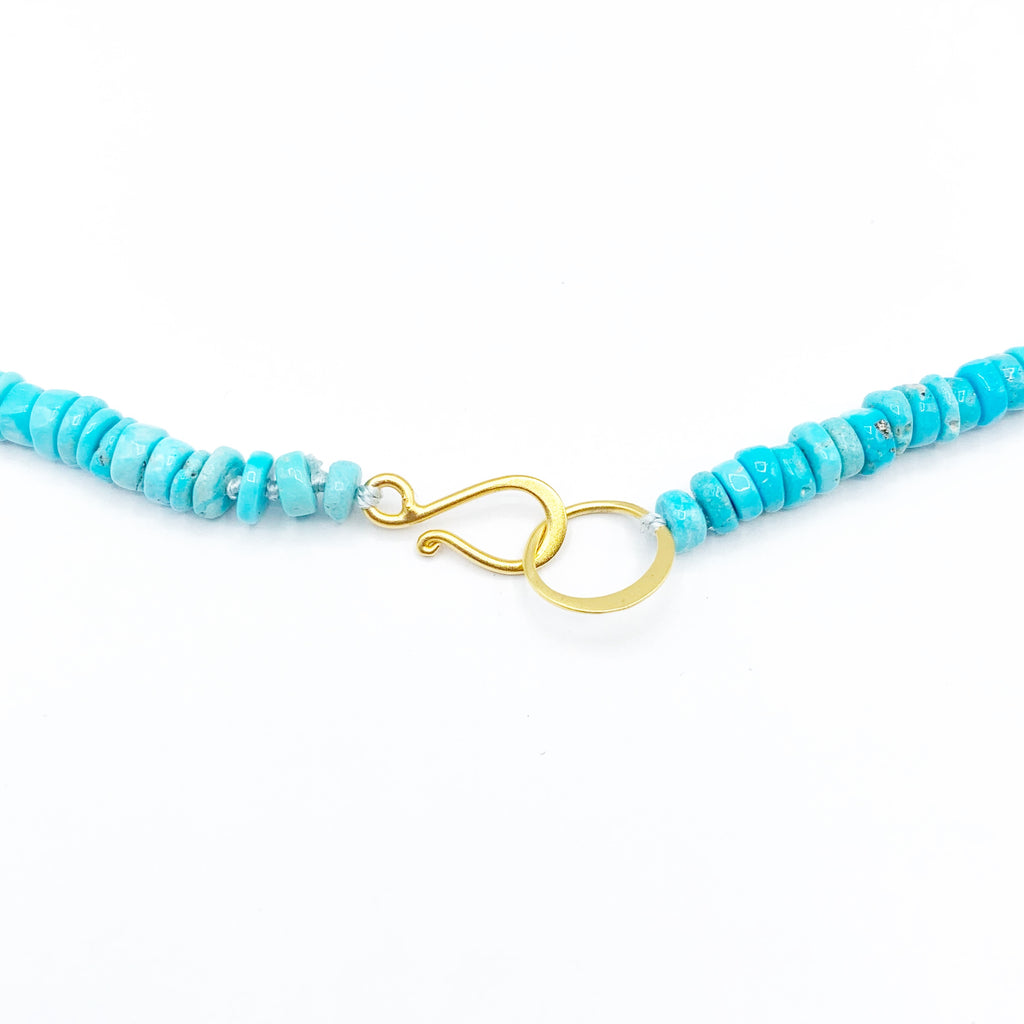 Gold and Turquoise Vermeil Necklace