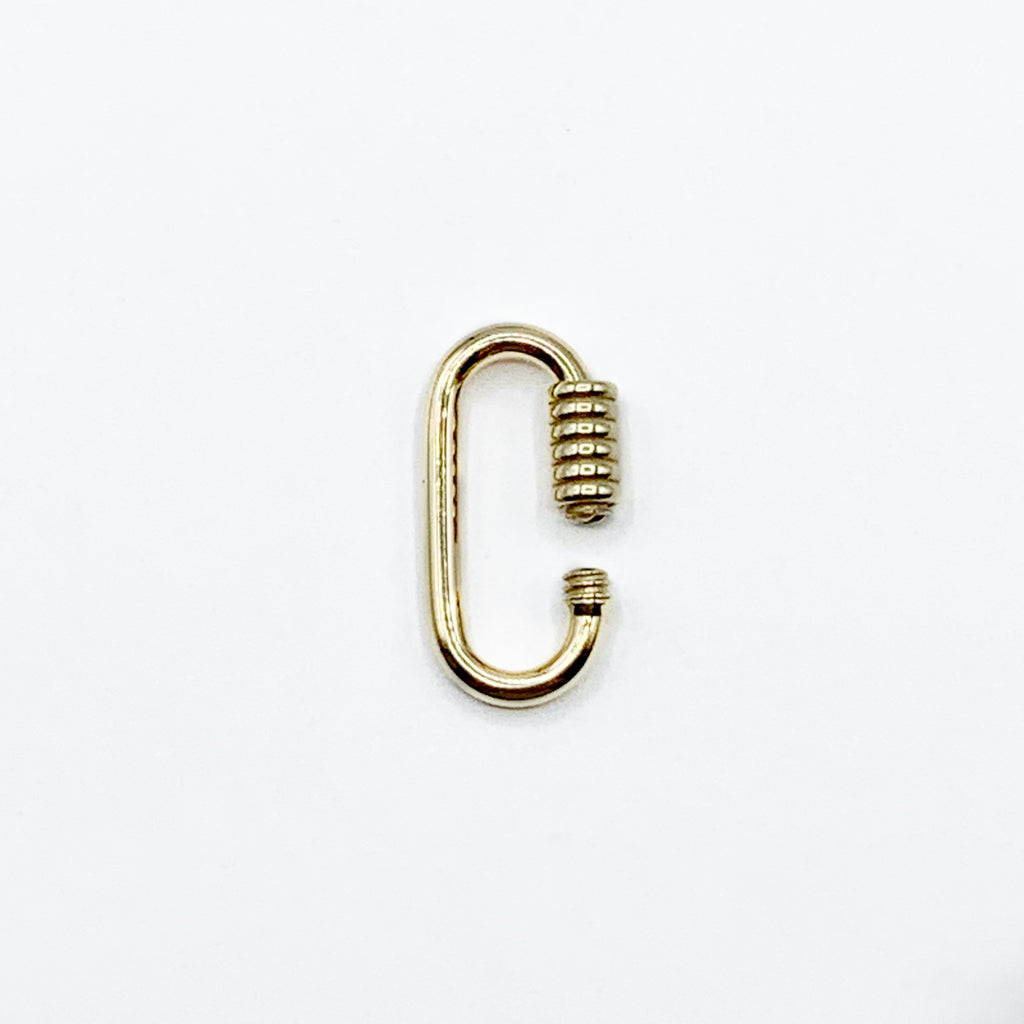 Gold Charm Clasp with Screw Closure