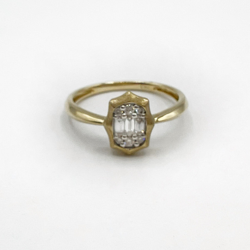 Baguette Diamond Engagement Ring