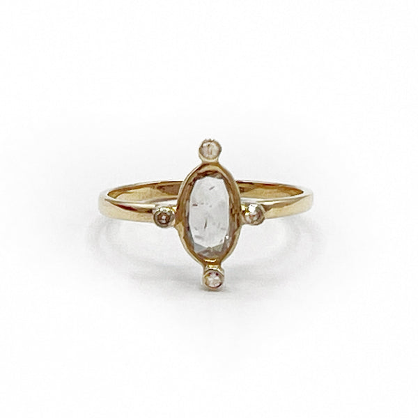 Orbit Diamonds 18 Karat Yellow Gold Ring