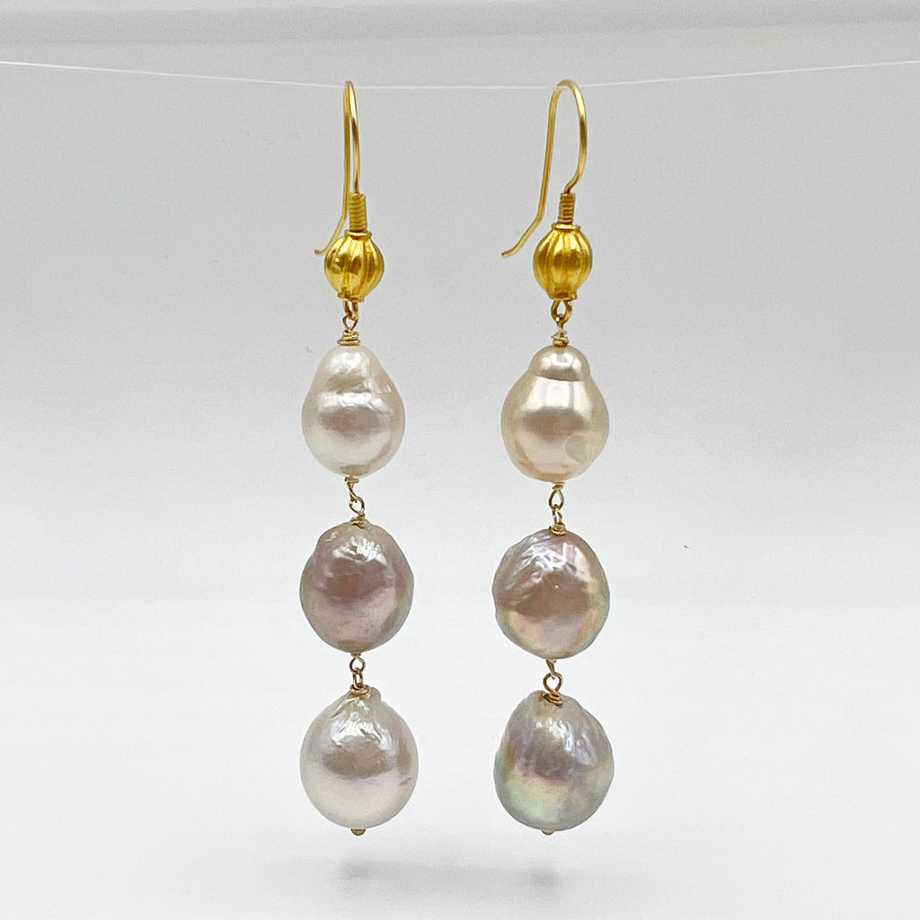 Fresh Water Pearl Cascading Earrings