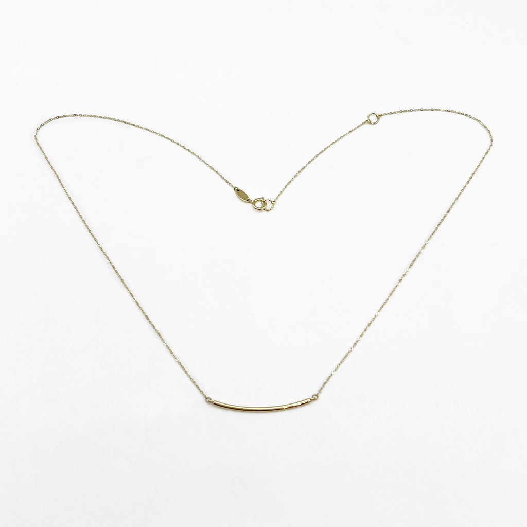 Delicate Golden Bar Necklace
