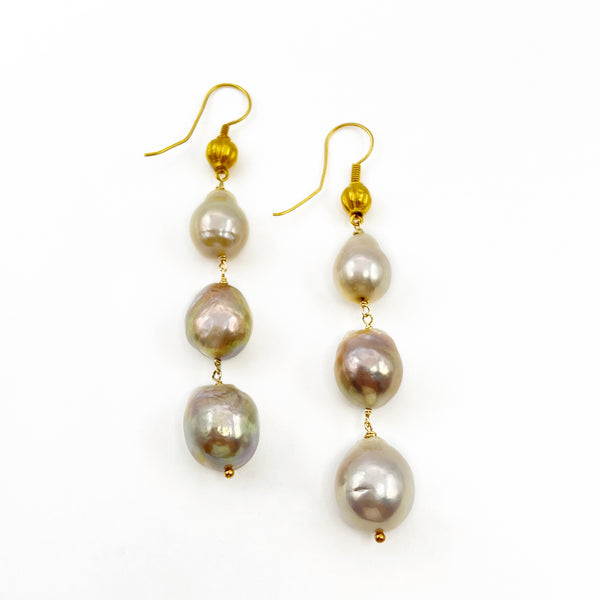 Fresh Water Pearl Cascading Earrings