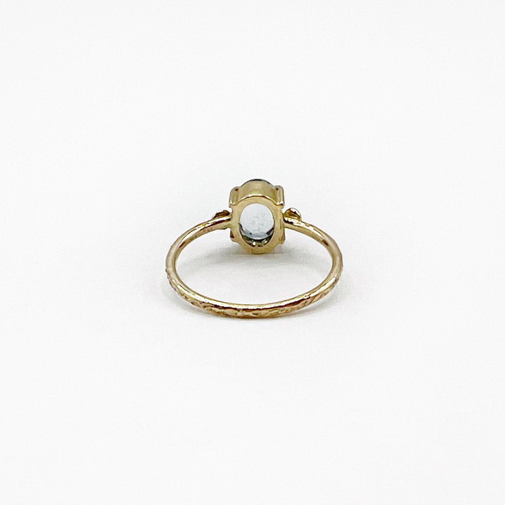 Celestial Aquamarine and Diamond Ring