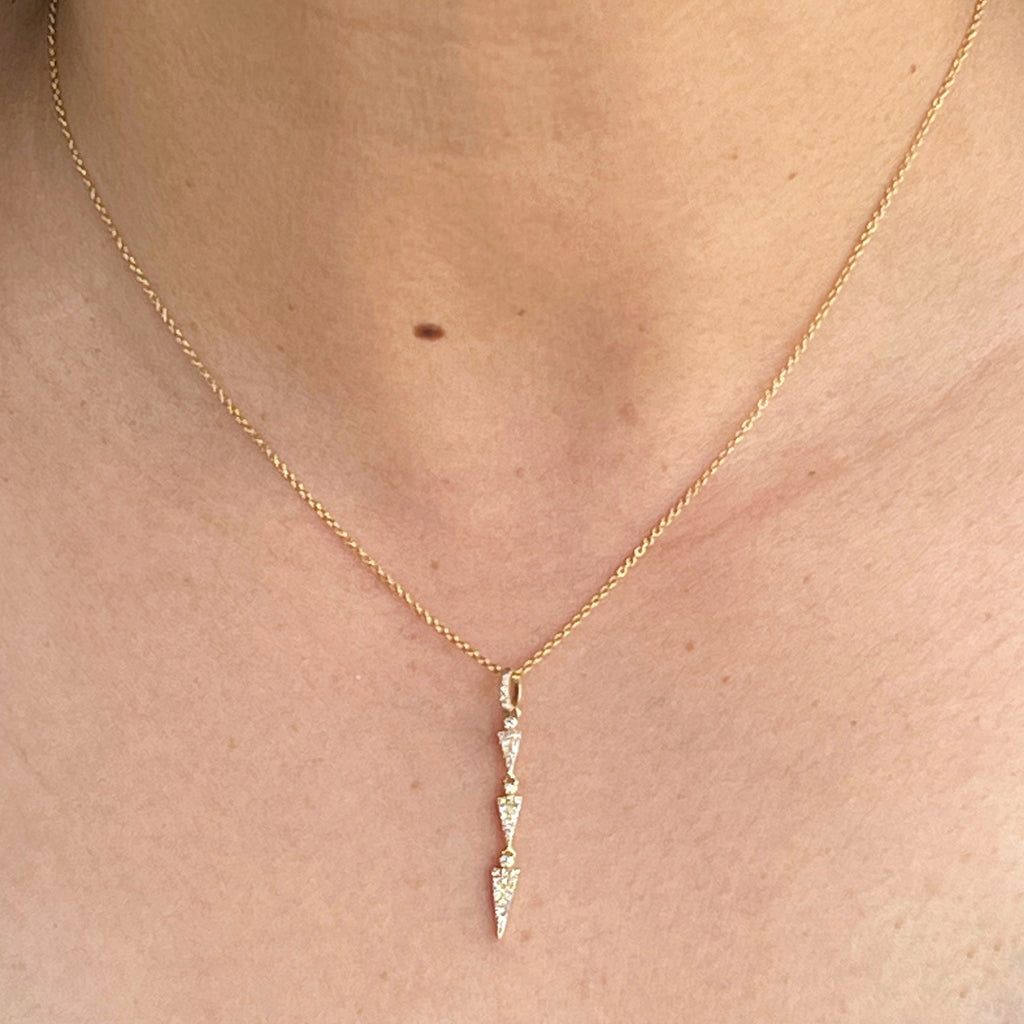 Diamond Arrow Pendant Necklace