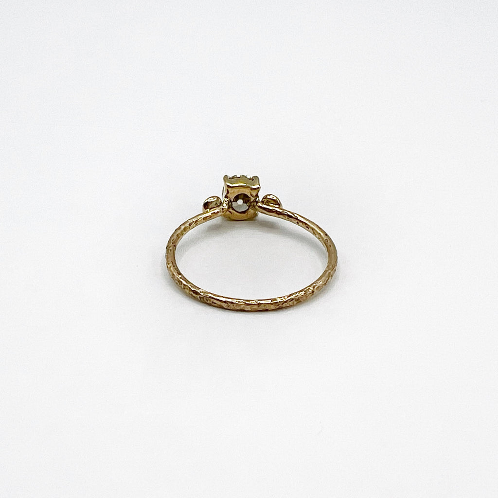 Champagne Oval Diamond Engagement  Ring