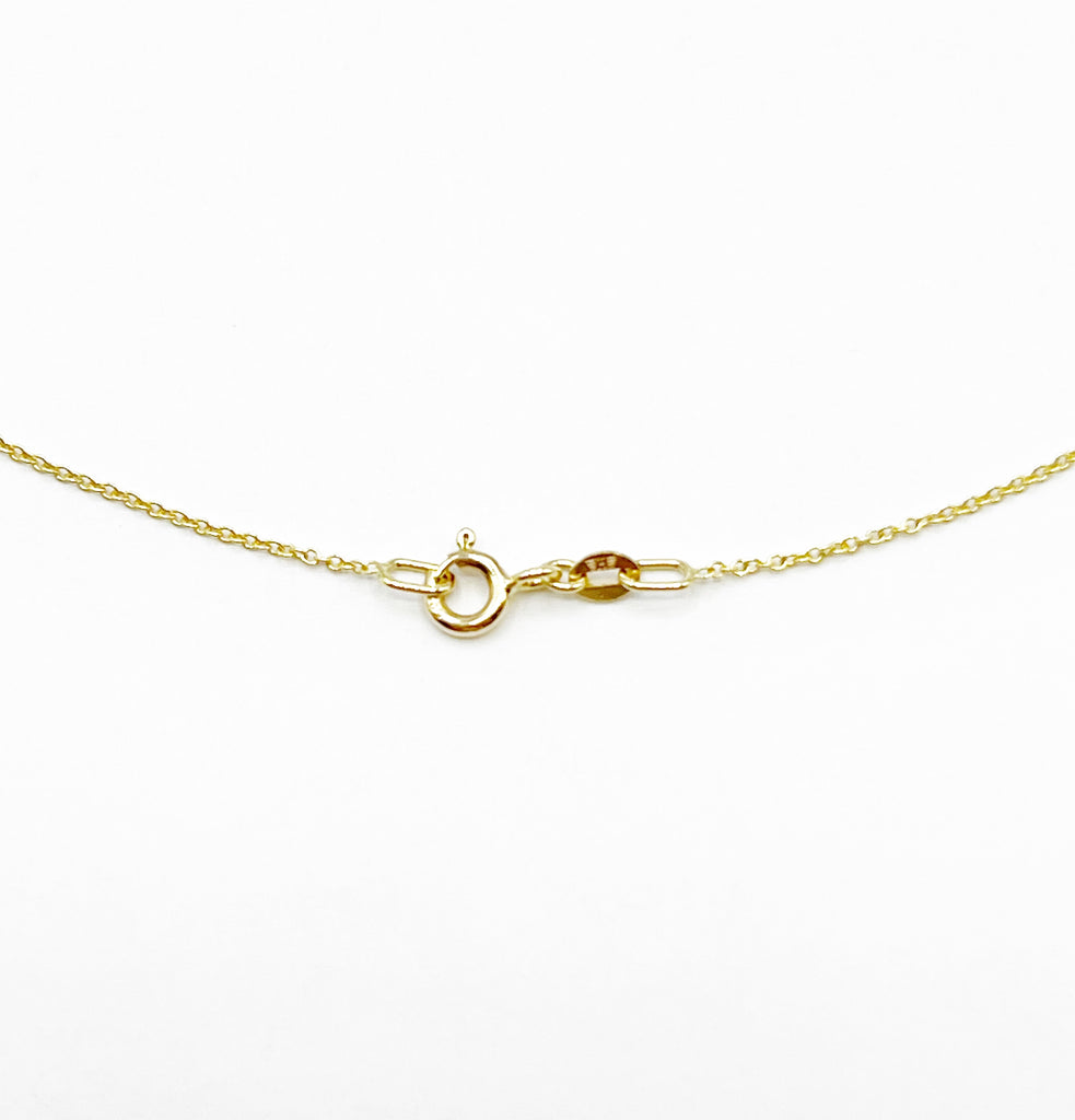 Golden Round Diopside Bezel Set Necklace