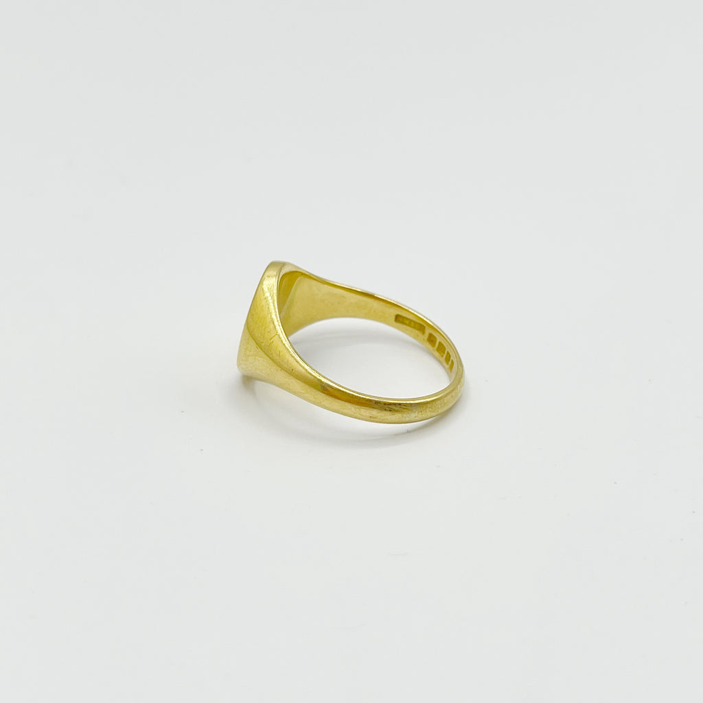 Yellow 18 Karat Intaglio Antique Ring