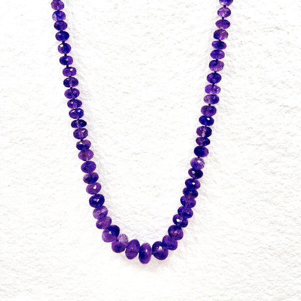 Dazzling Graduated Amethyst Necklace