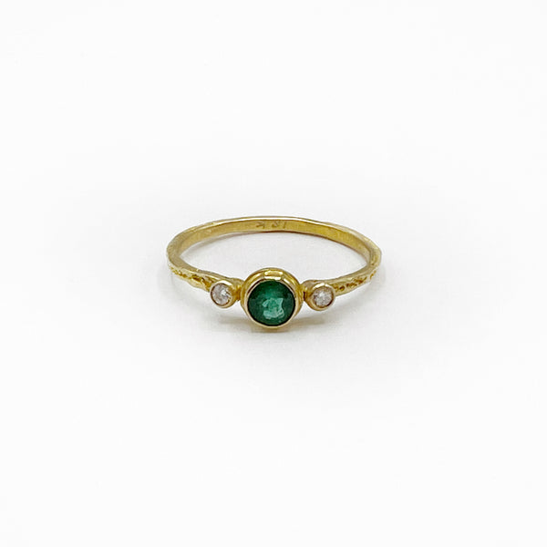 Majestic Emerald and Diamond Ring