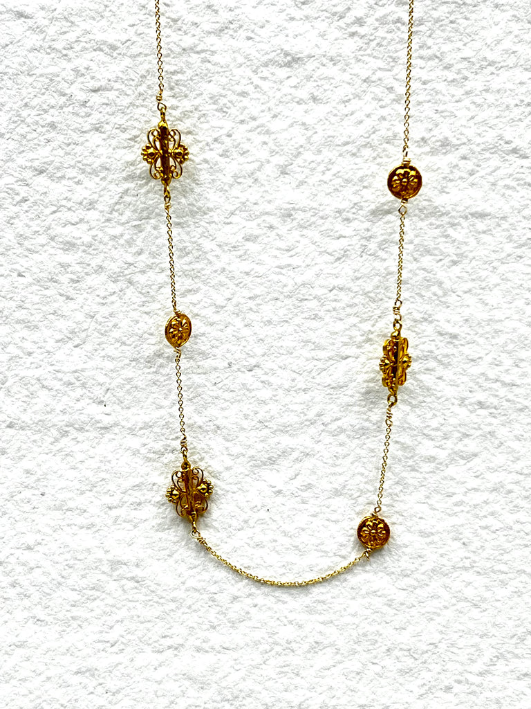 Filigree Gold Necklace