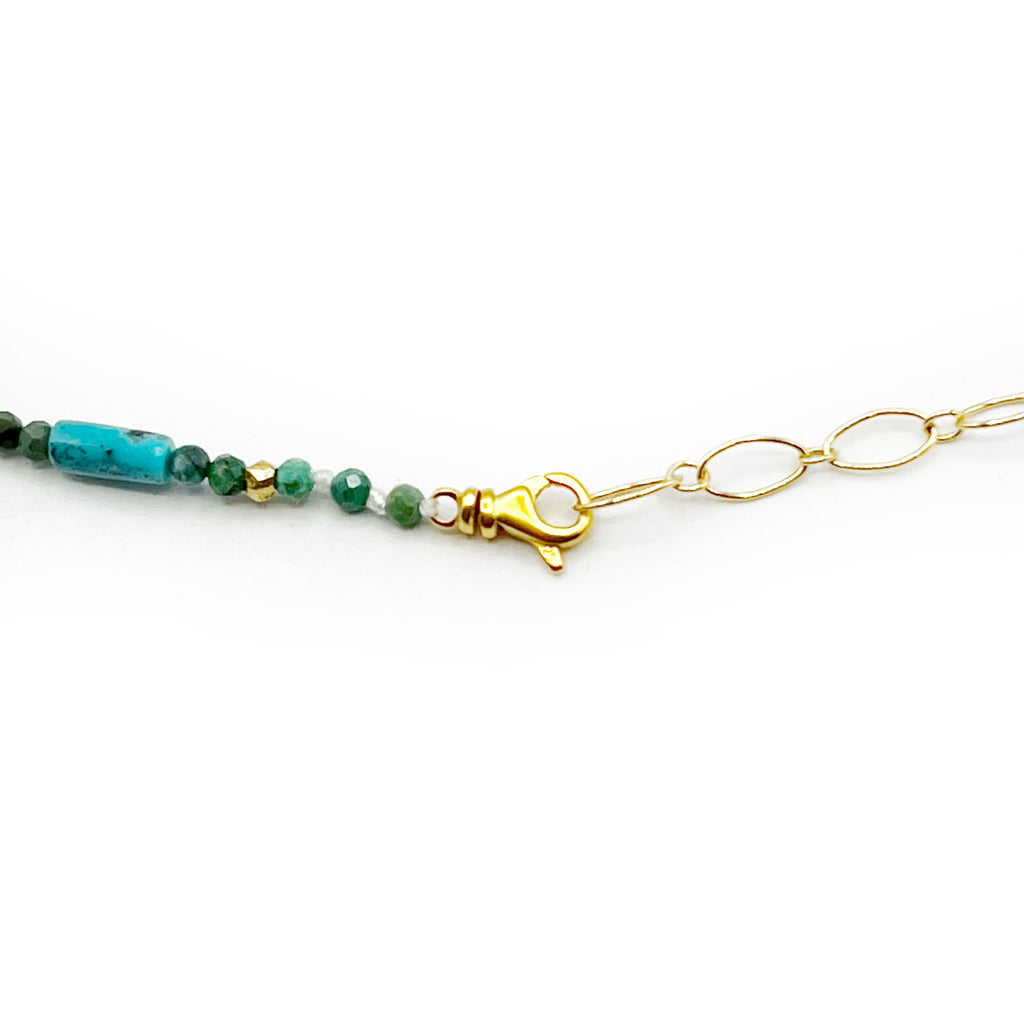 Turquoise Long Wrap Necklace