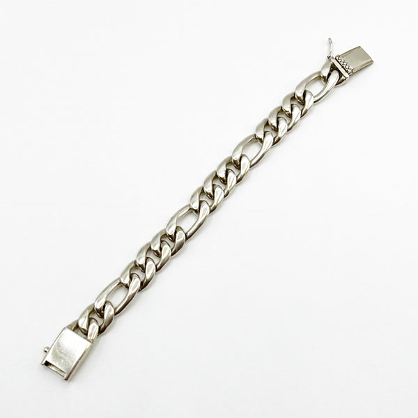 Chunky Men’s Sterling Silver Curb Link Bracelet