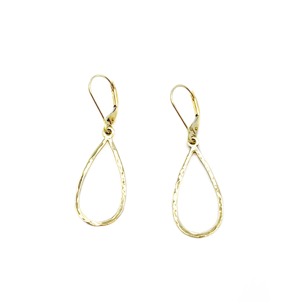 Teardrops of Hammered  Earrings