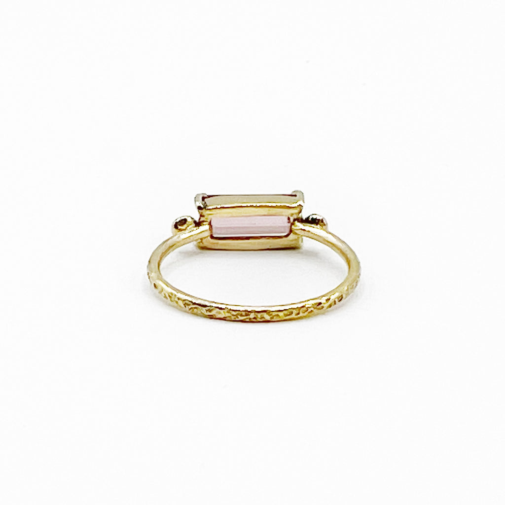 Princess Pink Tourmaline and Diamonds