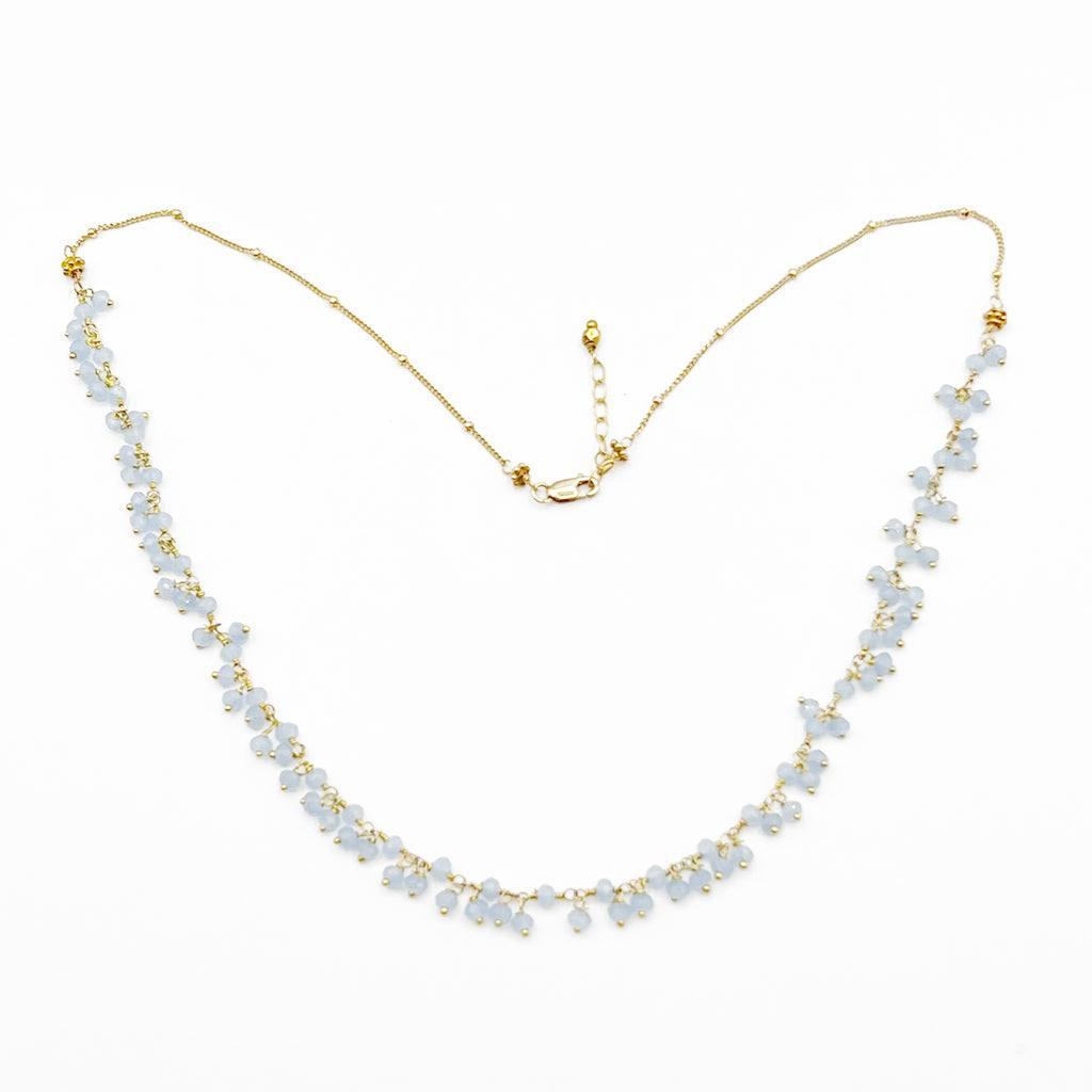 Chalcedony Droplets Necklace