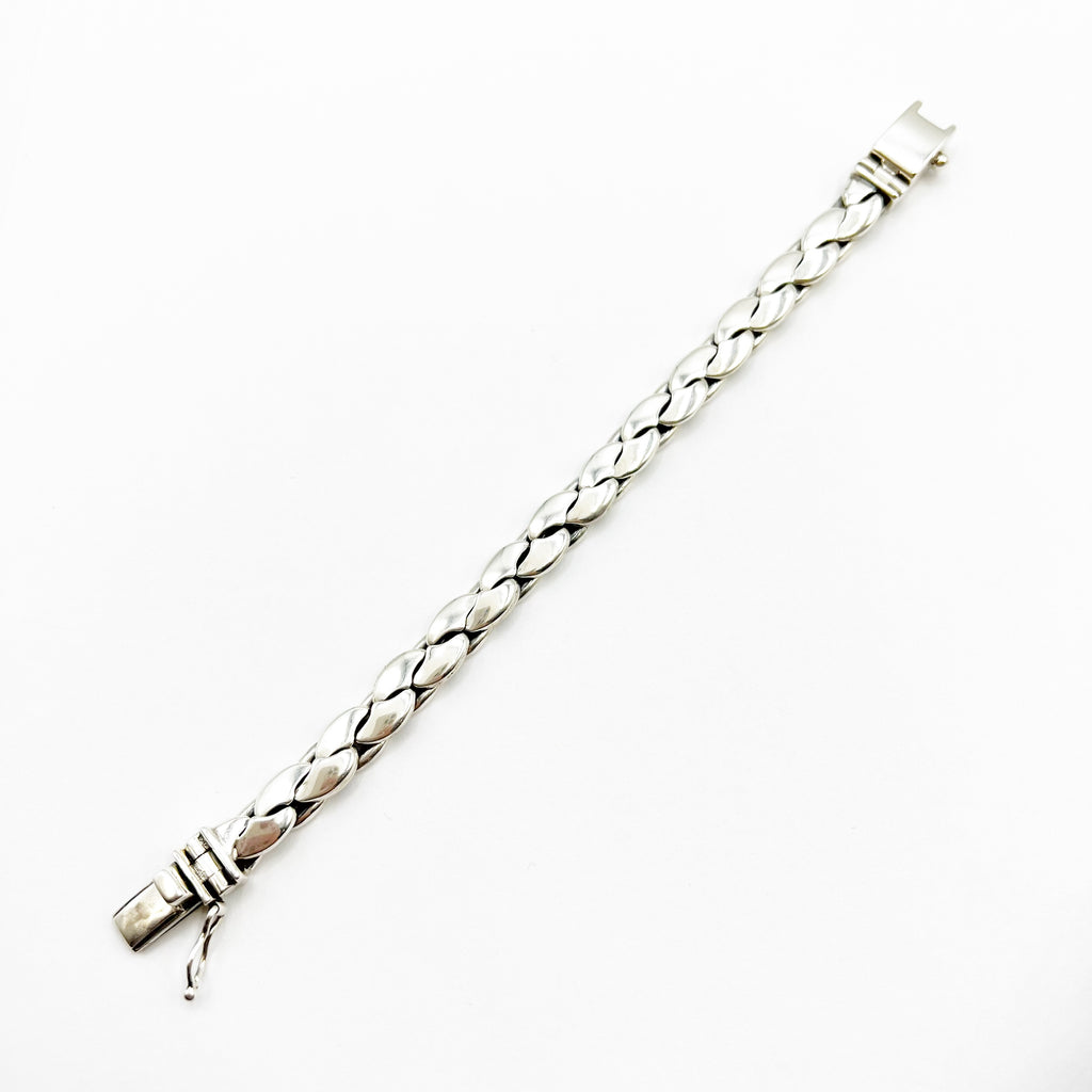 Sterling Silver Twisted Curb Link Bracelet