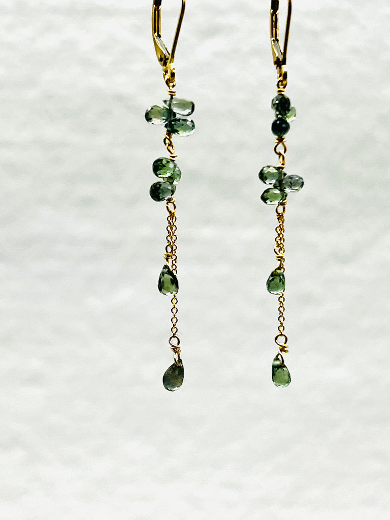 Green Sapphire Earrings