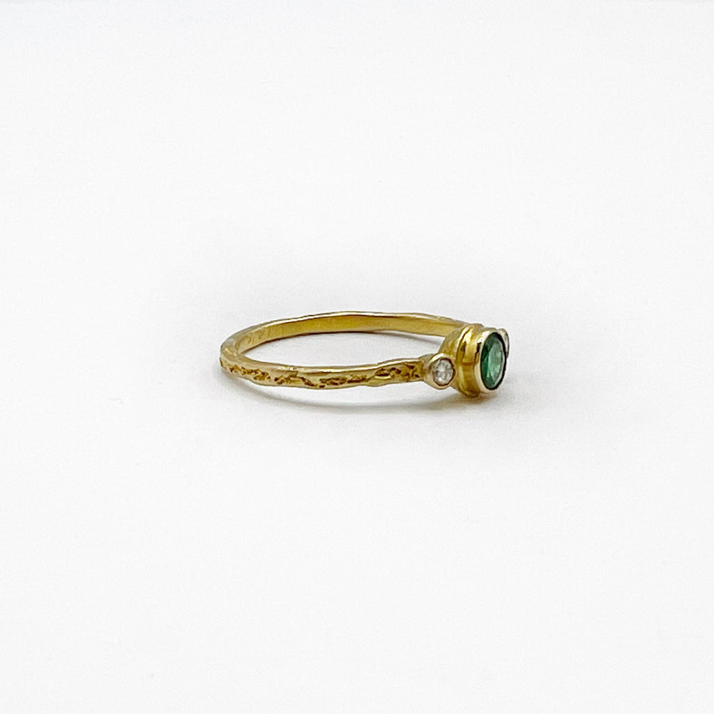 Majestic Emerald and Diamond Ring