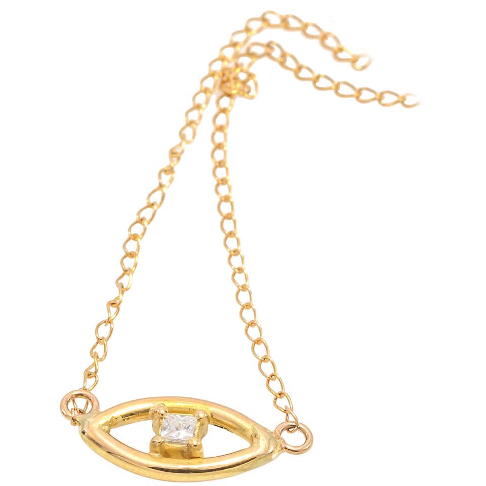 Diamond "Eye" Necklace