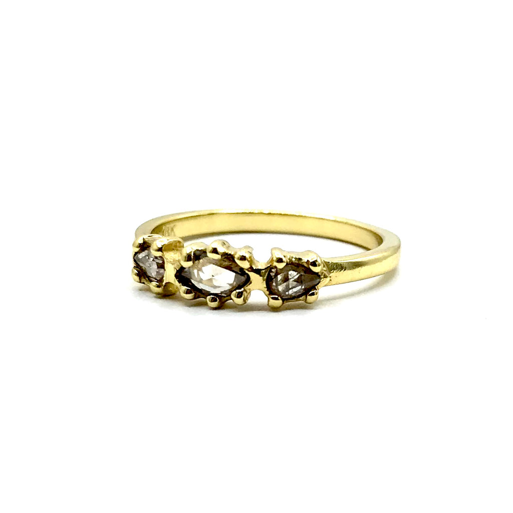 Champagne Diamonds and Gold ring
