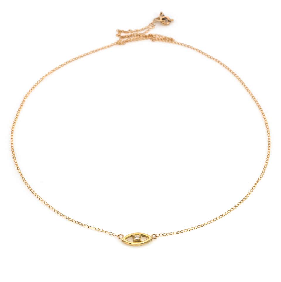 Diamond "Eye" Necklace