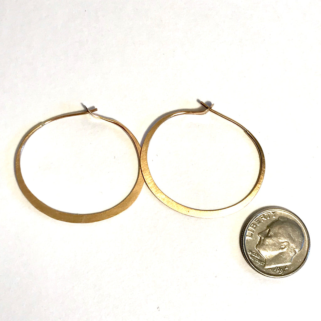 Classic Handmade Golden Hoops