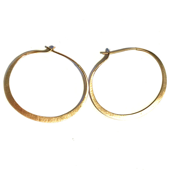 Classic Handmade Golden Hoops