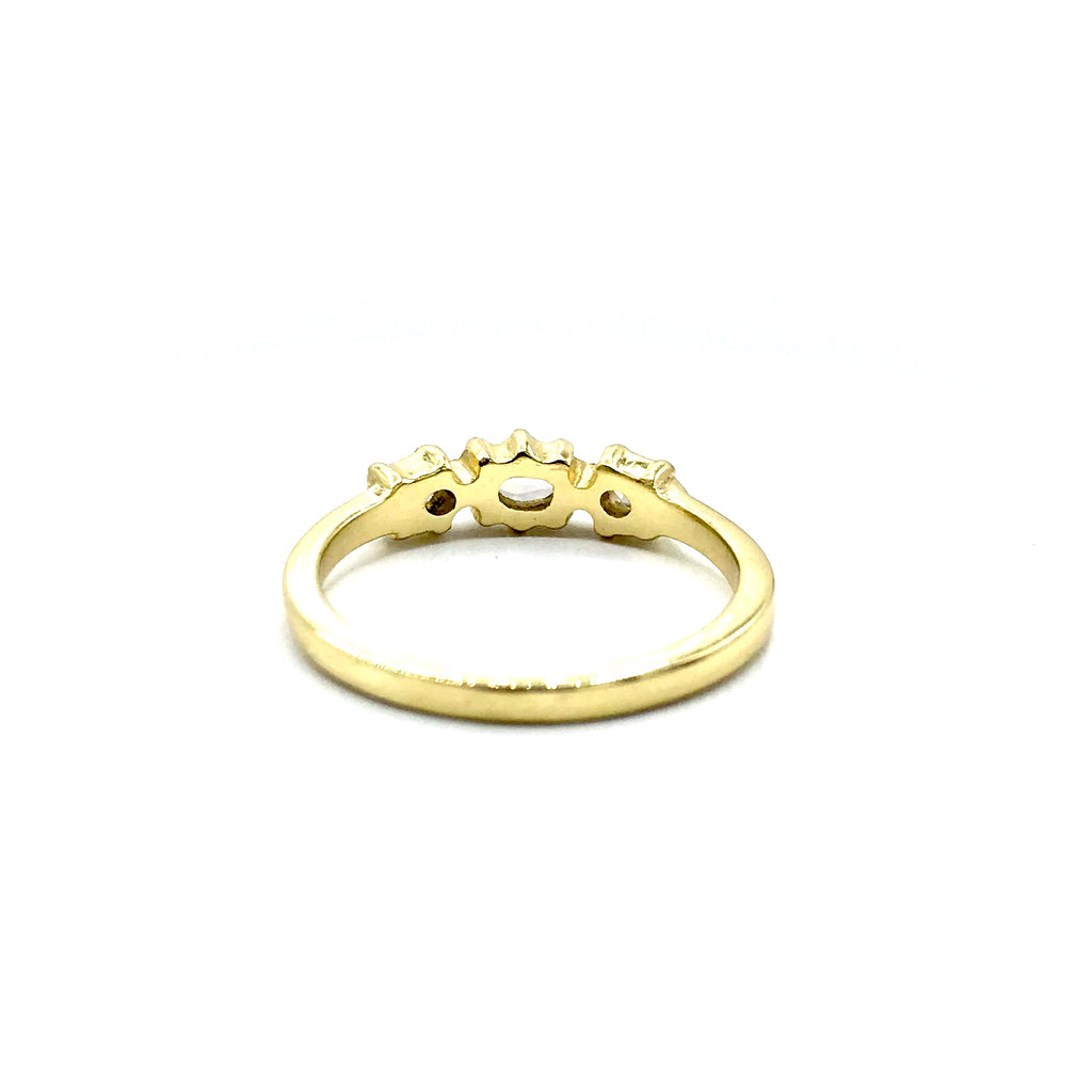 Champagne Diamonds and Gold ring