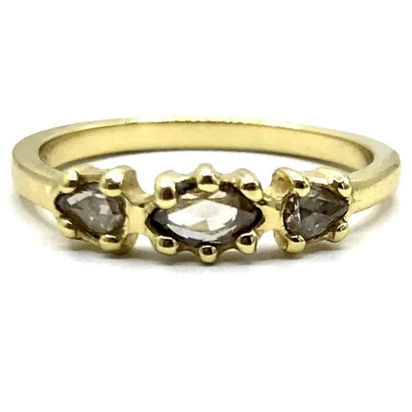 Champagne Diamonds and Gold ring