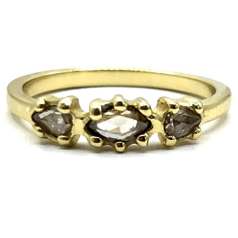 Champagne Diamonds and Gold ring