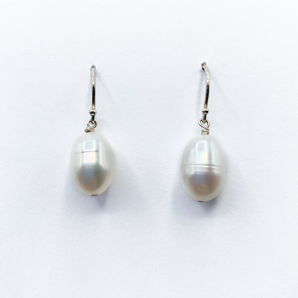 Sterling Silver Pearl Drop Earrings