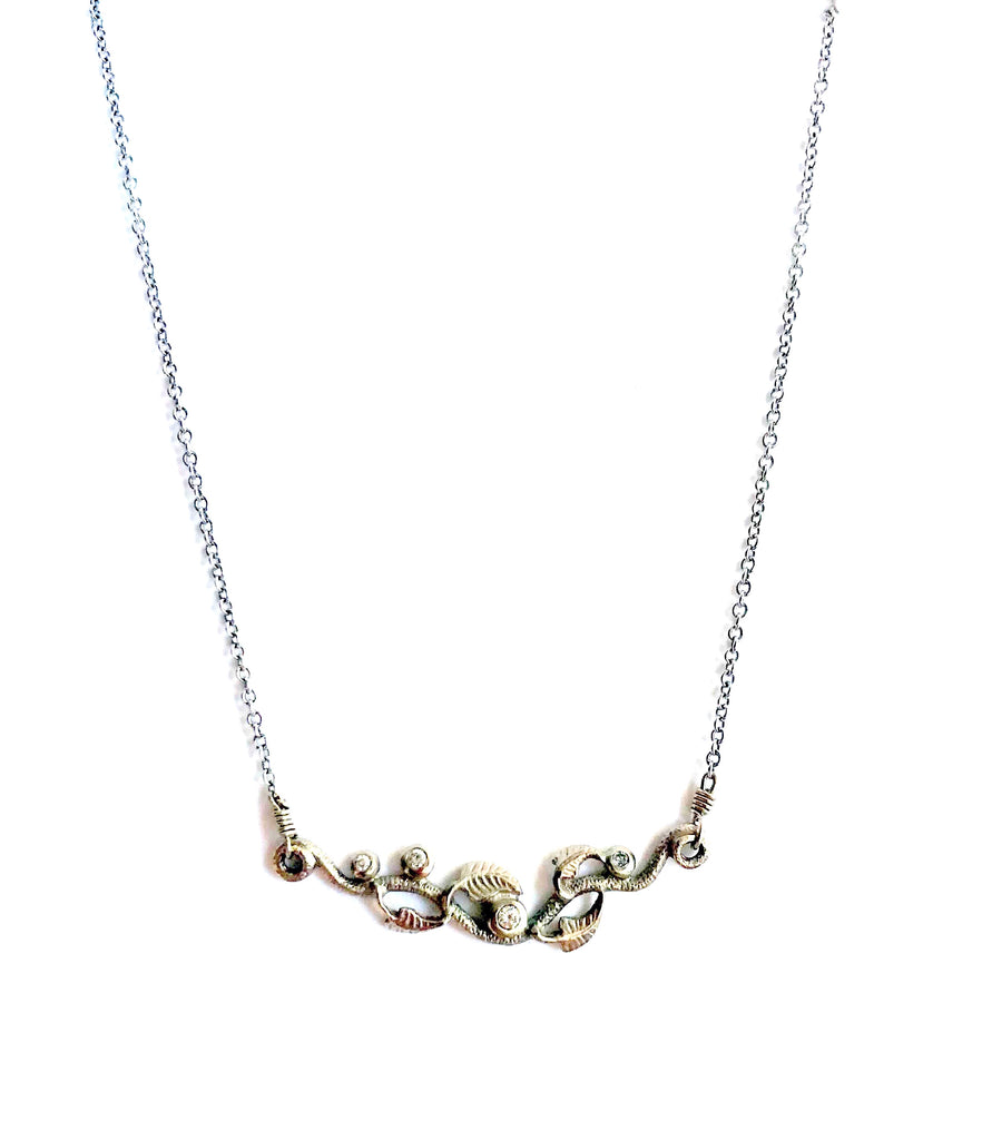 Ivy Diamond and Gold Necklace