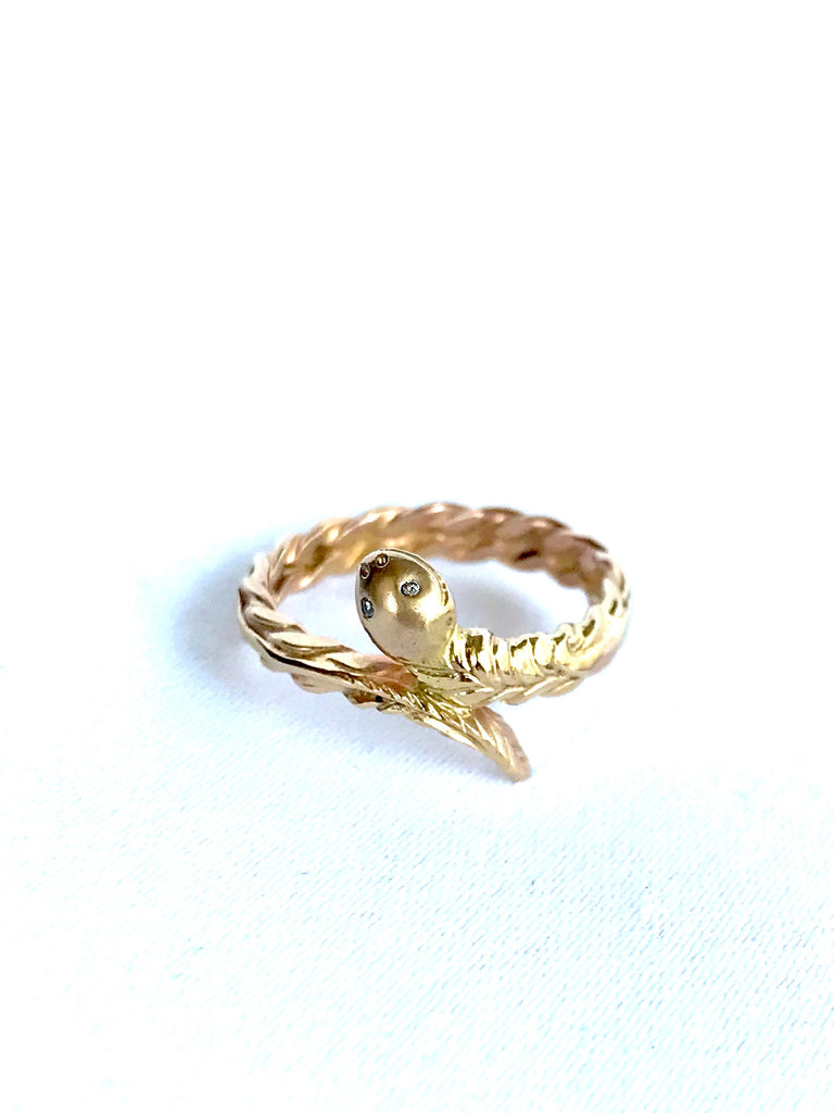 Golden Snake Ring