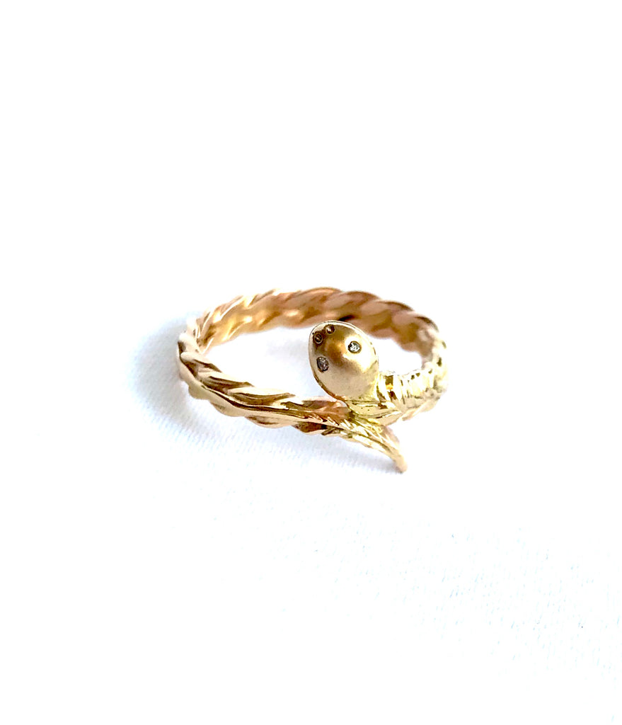 Golden Snake Ring