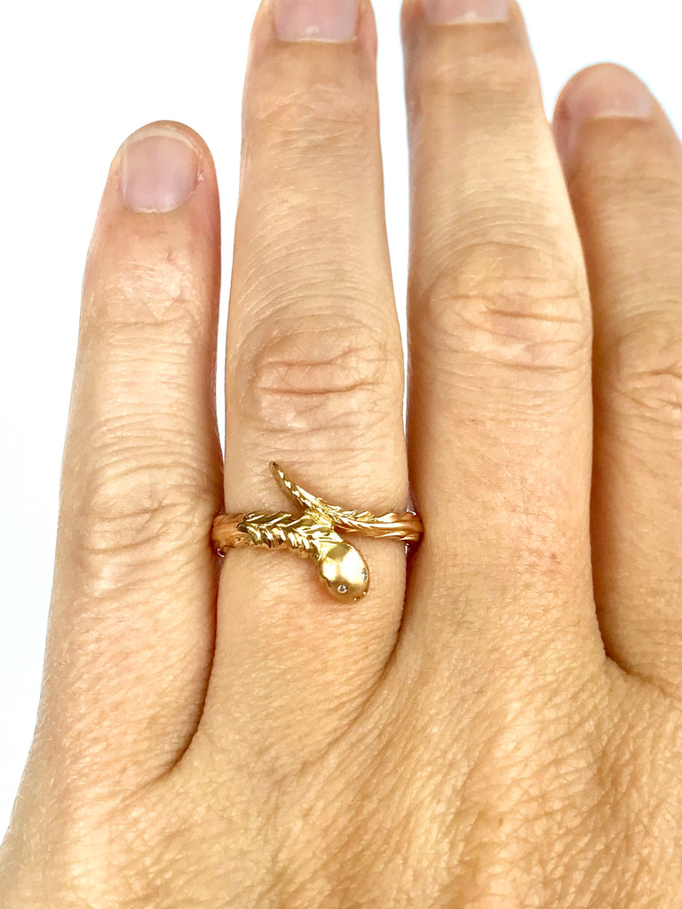 Golden Snake Ring