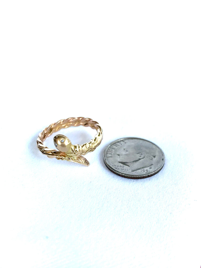 Golden Snake Ring