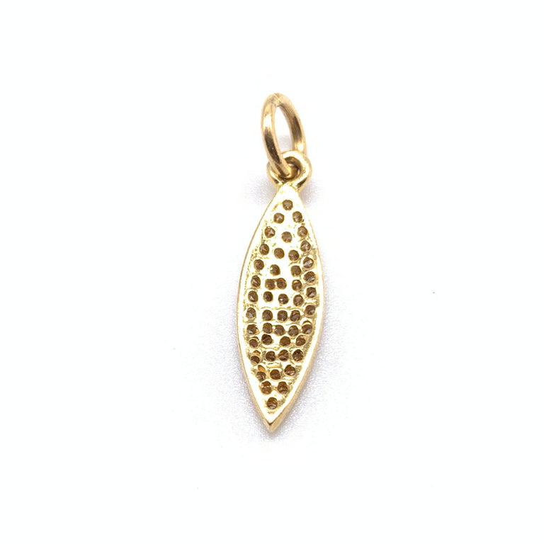 Almond Shaped Diamond Studded Pendant