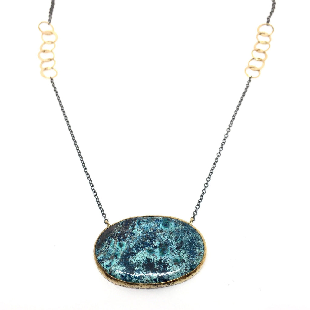 Chrysocolla Pendant Necklace