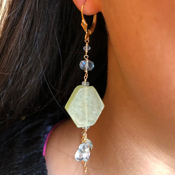 Aquamarine Drop Earrings