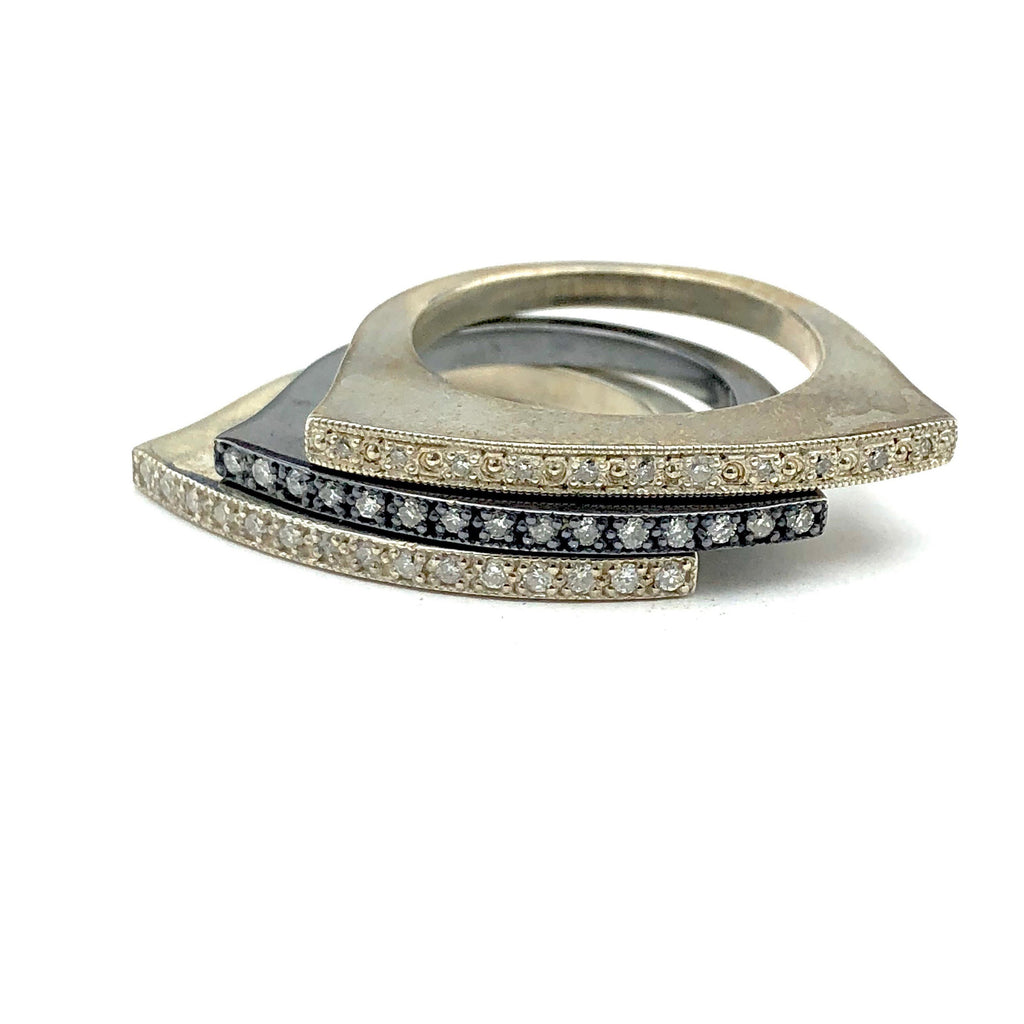 Sterling Silver Diamond Ring(s)