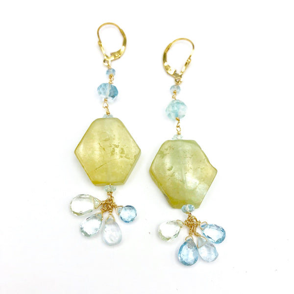 Aquamarine Drop Earrings