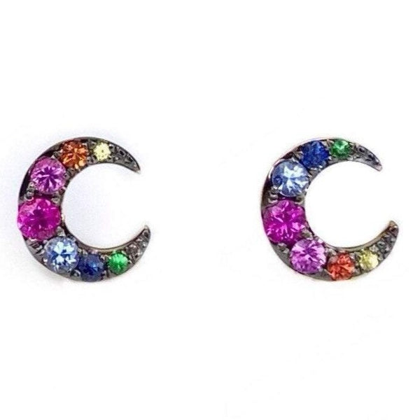 PRIDE Sapphire rainbow earrings