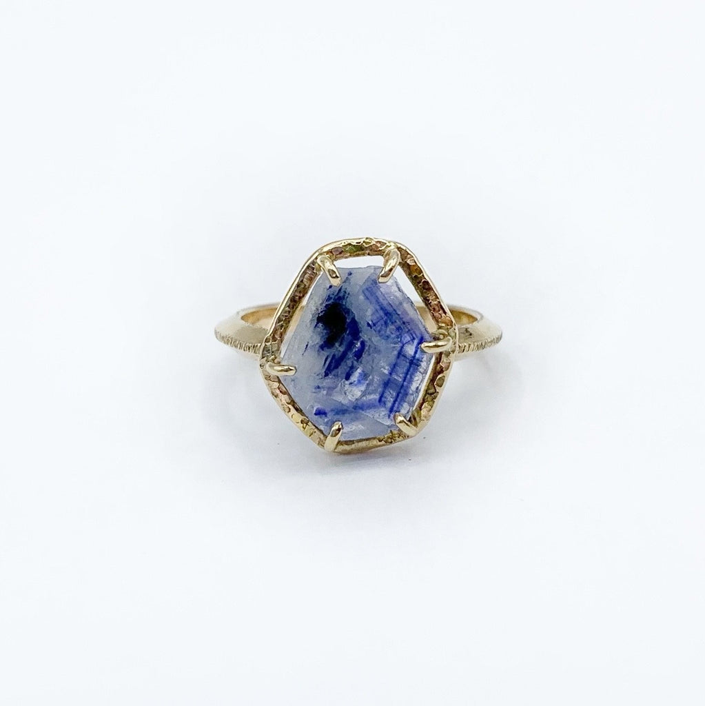 Floating store sapphire ring