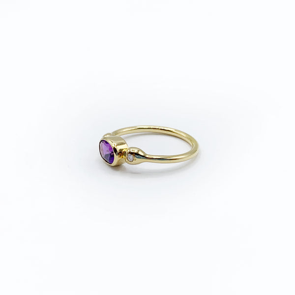 Amethyst Paired with Diamonds and Gold