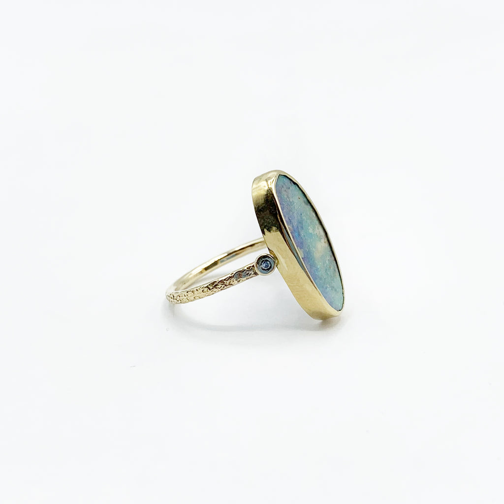Ocean of Opal with Tiny Diamond Stones