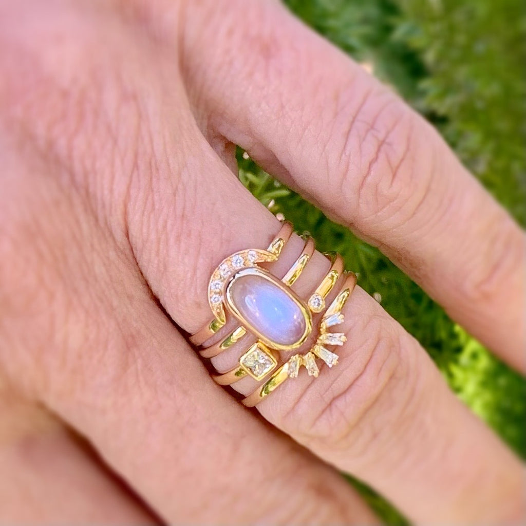 14k clearance moonstone ring